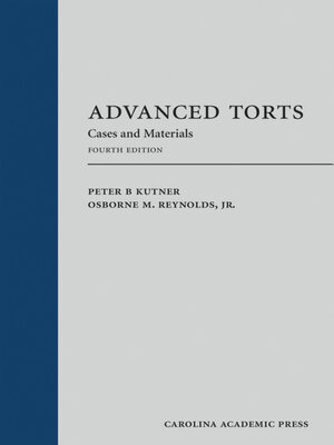 cover image of Advanced Torts